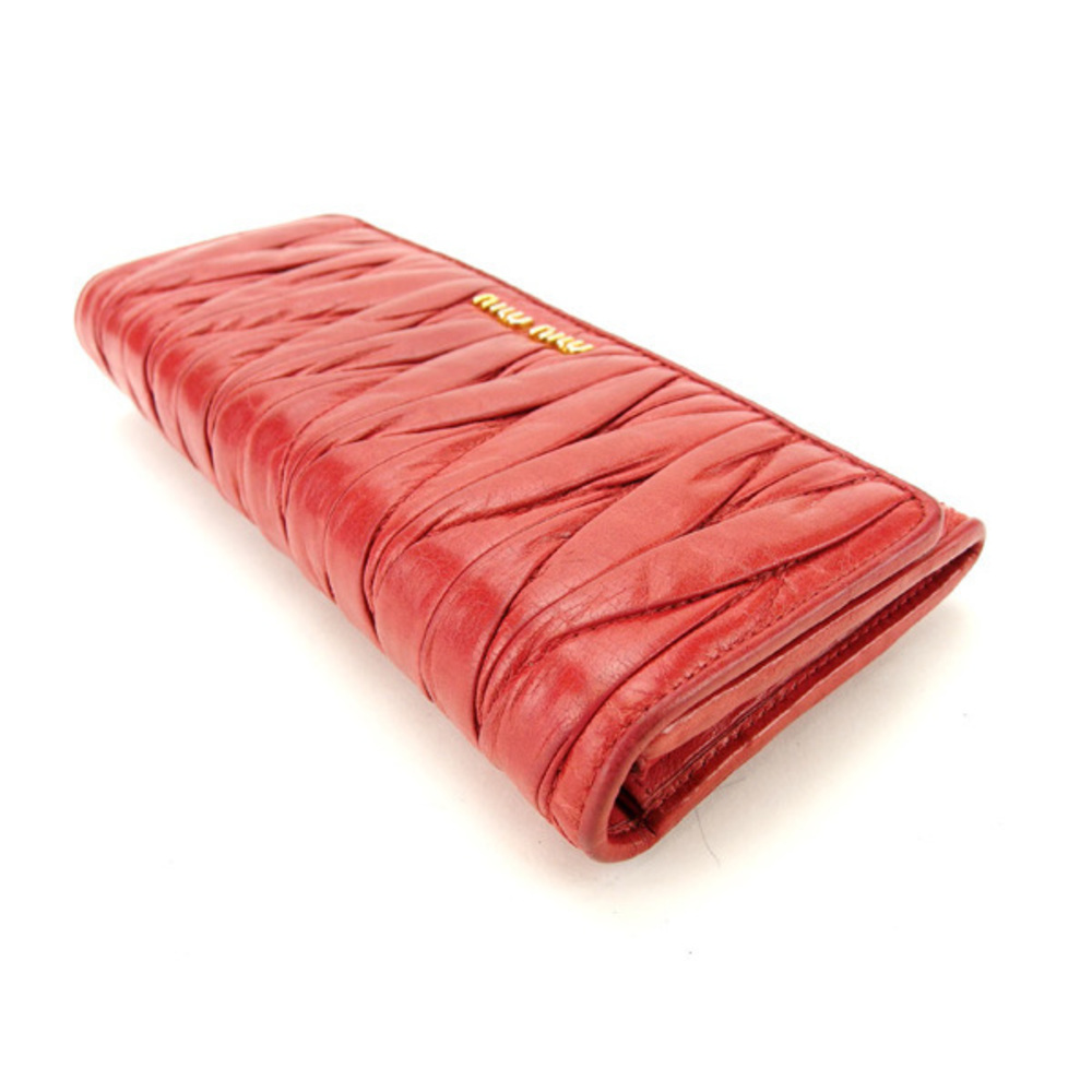 Miu Miu Long Wallet Long Wallet Matelasse Pink - image 4